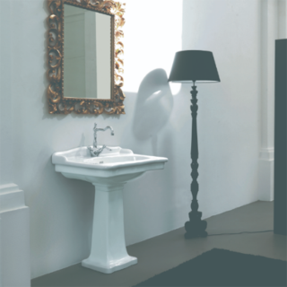 Раковина ArtCeram HERMITAGE HEL004 01 00 bi*1 белая 112 см